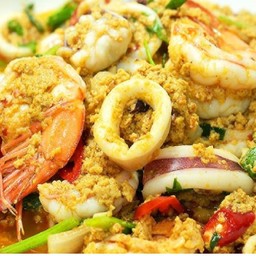Stir Fried Seafood With Curry Powder Keto