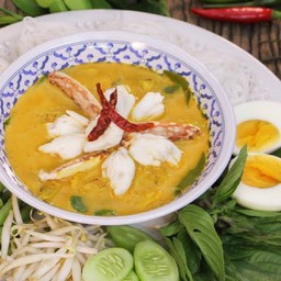Konjac Noodles With Crab Meat Curry Sauce Keto