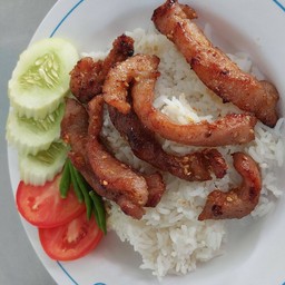 ข้าวหมูทอด สูตรเรา