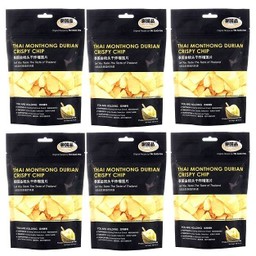 (6PCs) TAI GUO PIN THAI MONTHONG DURIAN CRISPY CHIP 65 g