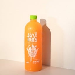 น้ำส้มเขียวหวานขนาด 1000ml (ฝาสีเขียว มีเนื้อส้มเช้ง)