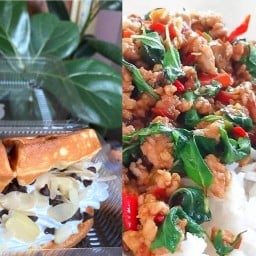 วาฟเฟิลนมสด ไทรม้า