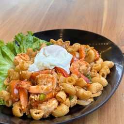 มักกะโรนี กุ้ง