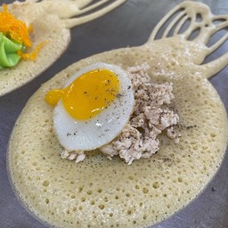 ไข่ดาว ไก่สับโชยุ