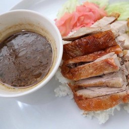 ข้าวหน้าเป็ด+หมูกรอบ