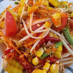 ตำข้าวโพดไข่เค็ม