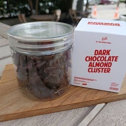 Dark chocolate almond cluster