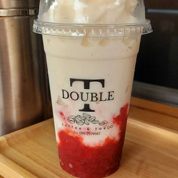 นมสดสตอว์เบอร์รี่ปั่น