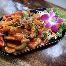 ผัดเผ็ดหมูป่า(กับข้าว)