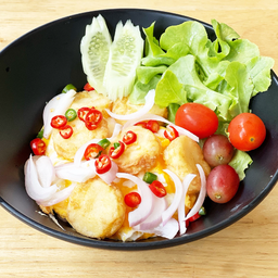 ข้าวไรซ์เบอรี่ไข่ขยี้เต้าหู้