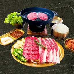 เซ็ตWagyu3 เนื้อเสือร้องไห้กับเนื้อลูกมะพร้าวย่าง