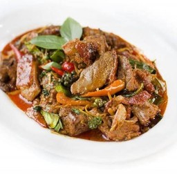 ผัดเผ็ดเป็ดย่าง