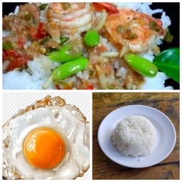 ข้าวกุ้งผัดกะปิ,หน่อเหรี่ยง ไข่ดาว
