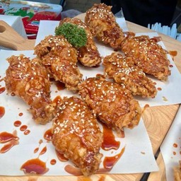 ไก่ทอดเกาหลี ซอสบาบีคิว