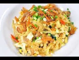 มะละกอผัดราดข้าว