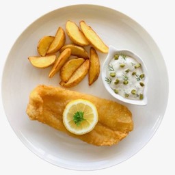 ฟิช & ชิพ ( ปลาดอลลี่ ) Fish & Chip ( Pangasius Dory Fish )