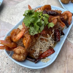 กุ้งทอดซอสมะขาม