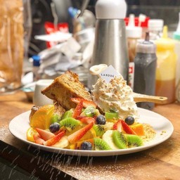Fruity French Toast w Ice cream scoop