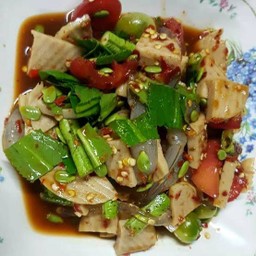 ตำหมูยอกุ้งสด