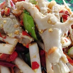 ตำไหลบัวตีนไก่ปลาร้า