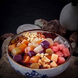 บัวลอยเผือกผลไม้รวมเย็น ขนาดใหญ่ No 24