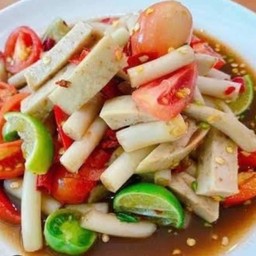 ตำไหลบัวหมูยอปลาร้า