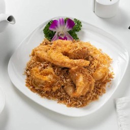 กุ้งผัดกระเทียมและเนย (L)