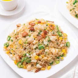 ข้าวผัดเศรษฐี (กังป๋วย กุ้ง หมูแดง) (S)