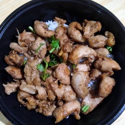 ข้าวไก่กระเทียม