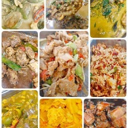 ข้าวราด 4 อย่าง เลือกจากหน้าเมนู