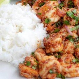 ข้าวลาบกุ้งแซ่บ