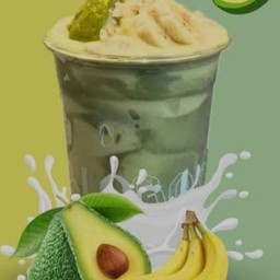 อะโวคาโด+กล้วยหอม+นมสดปั่น