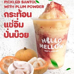 กระท้อนแช่อิ่มปั่นบ๊วย Pickled Santol with Plum powder Frappe