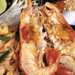 ผัดไทยกุ้งนาง (กุ้งแม่น้ำ) ขนาดใหญ่ 1ตัว