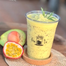 อะโวคาโด+เสาวรสนมสดปั่น