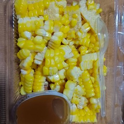1 Grilled Corn, Cut And Served With Dipping Sauce