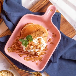 IA.9 ขนมปังปิ้ง ( ครีมชีสคาราเมลบลิสคอฟ )