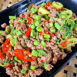 กะเพราเนื้อสับ