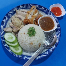 ข้าวมันไก่ทอด+ไก่ต้ม