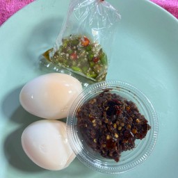 ไข่ต้ม+น้ำพริก1อย่าง