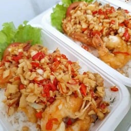 ข้าวกุ้งผัดพริกเกลือ.