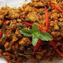 ข้าว คั่วกลิ้งหมูสับ