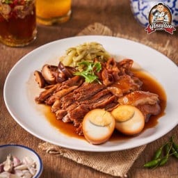ขาหมูเห็ดหอมน้ำแดง (กับข้าว)