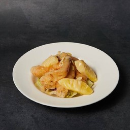 กุ้งทอดราดซอสครีมเลม่อน