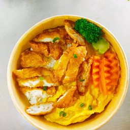 ปลาแพนกาเซียสชุปแป้งทอด+ไข่