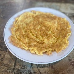 Minced pork omelet.