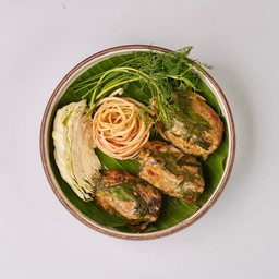 ห่อหมกไก่ผักสามอย่าง