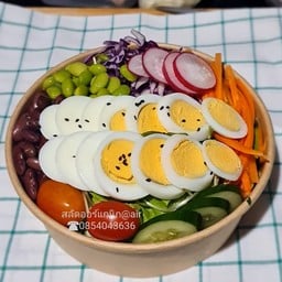 สลัดผัก และไข่ต้ม size M