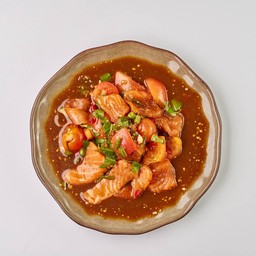 ยำแซลมอนปลาร้าแซ่บ