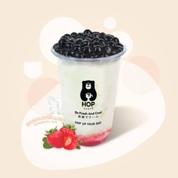 สตอเบอร์รี่นมสด strawberry milk